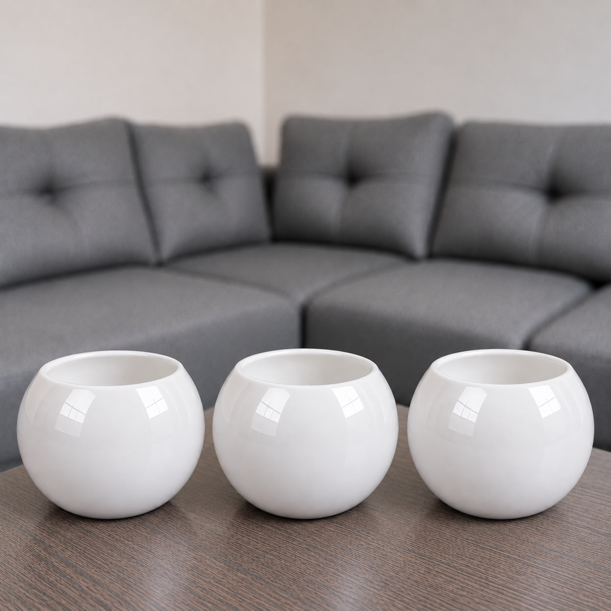 Combo X3 Materas De Ceramica Blancas